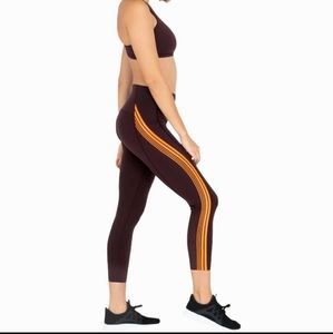 NWT Spanx Every Where Active Contour Stripe 7/8 Leggings